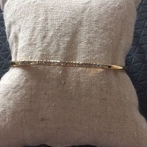 Gold pave bangle